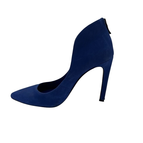 BCBGeneration Blue Suede Pointed Toe Heels Size 8 Women's - Picture 4 of 15